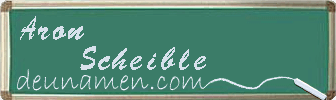 Aron Scheible Visitenkarte